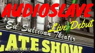 AUDIOSLAVE ● LIVE DEBUT ● Ed Sullivan Theaters Roof [upl. by Ybanrab]