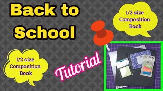 Half size composition book  detailed Tutorial [upl. by Notsirb]