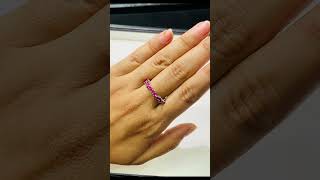 Pink Stone Silver Ring jwelcart jaipurjewellery gift diamond jewellery silverrings jaipur [upl. by Chura]