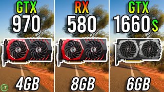 GTX 970 vs RX 580 8GB vs GTX 1660 Super [upl. by Svetlana]