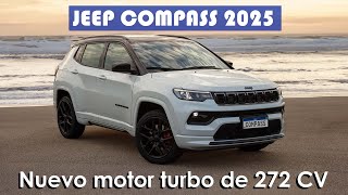 Nuevo Jeep Compass 2025  MOTOR 272 CV  Nuevas versiones Overland y Blackhawk manejo semiautónomo [upl. by Ellehcil759]