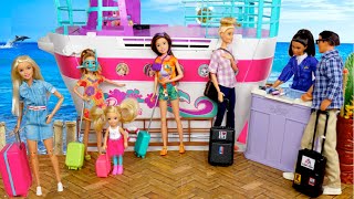 Familia Barbie Vacaciones de Verano en Crucero  Nueva Piscina de Chelsea [upl. by Jessamyn]