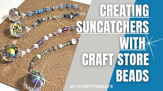 How to create Sun Catchers with Craft Store Beads [upl. by Otilia]