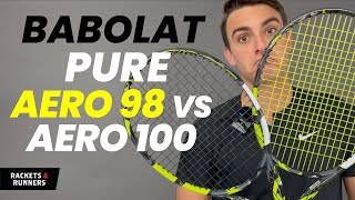 Is the Pure Aero 98 BETTER than the 100 Babolat Pure Aero 98 vs Pure Aero 100  Rackets amp Runners [upl. by Emor]