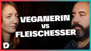 Veganerin vs Fleischesser Dürfen wir Tiere zum Essen töten  DISKUTHEK [upl. by Neirbo526]