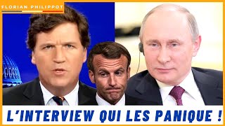 Tucker Carlson en interview avec Poutine  l’Occident panique [upl. by Ardnaiek352]