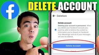 How to DELETE your Facebook Account Permanently 2024 [upl. by Cristie705]