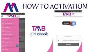 TMB epassbook how to activation and usage [upl. by Laszlo859]