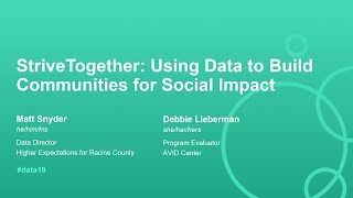 StriveTogether Using Data to Build Communities for Social Impact [upl. by Elyr]