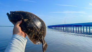 The EASIEST Way to Catch GIANT Flounder  FLOUNDER FISHING 101 [upl. by Sanfo]