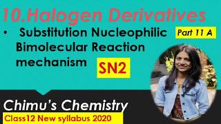 Substitution Nucleophilic Bimolecular Reaction  SN2 reaction mechanism [upl. by Llerehc]