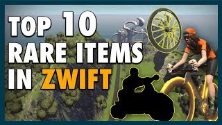 Top 10 RARE ITEMS In ZWIFT [upl. by Anowahs]