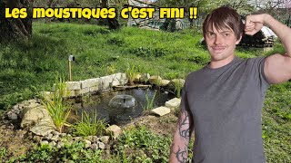 Comment faire un Bassin de Jardin naturel ANTIMOUSTIQUE [upl. by Ylimme196]