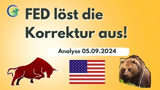 Korrektur an der Wallstreet durch Zinssenkungen  Dieses Paradox gab es auch in der Vergangenheit [upl. by Eilrebmik177]