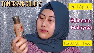 REVIEW NURISH ORGANIQ 24K GOLD FACE TONER [upl. by Siraf]