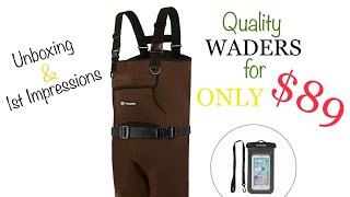 TideWe Neoprene Chest Waders for Men Waterproof Durable Fishing Waders Unboxing amp 1st Impressions [upl. by Apfel428]