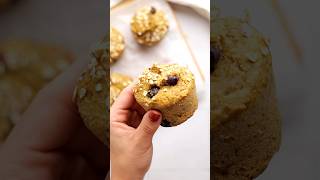 Easy  Healthy Banana Blueberry Oatmeal Muffins [upl. by Aisiram878]