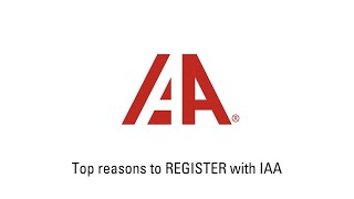 Top Reasons to Register with IAA [upl. by Hallvard896]