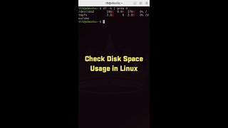 How to Check Disk Space Usage in Linux [upl. by Eisyak]