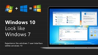 How to Make Windows 10 Look Like Windows 7  Aero Glass for Windows 10 [upl. by Zwart]