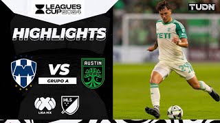 HIGHLIGHTS  Rayados 02 Austin FC  Leagues Cup 2024  TUDN [upl. by Atnima]