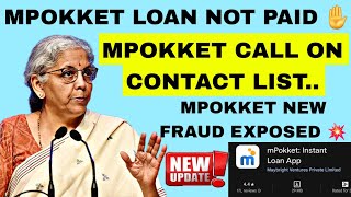 MPOKKET LOAN REPAYMENT NHI KIYA TO  MPOKKET LOAN NOT PAID 2024 [upl. by Julianna]