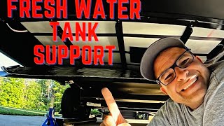 Easy Fresh Water Tank Support Rockwood Mini Lite rvlife werv rockwood [upl. by Leafar]