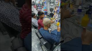 Little barber Dry Skin Headshave 😱💈 [upl. by Ward]