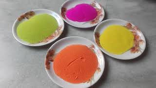 HOW TO MAKE RANGOLI COLOURS WITH RICE FLOUR [upl. by Anne808]