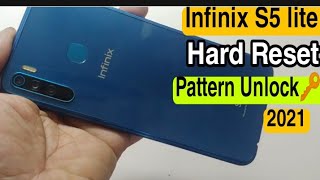 Infinix S5 lite  Hard Reset Pattern Unlock with easy step 2021 [upl. by Ahtnammas]