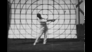 Bobby Jones 1930 Golf Swing Analysis 16mm CinePost Restoration [upl. by Lizbeth]