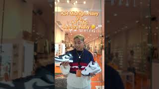 AJ4 Midnight Navy Vs AJ1 Mid Armory Navy 🤔 ft Centrall StBruno Quebec [upl. by Ahsuas]