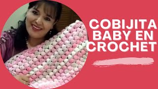 CÓMO TEJER UNA COBIJITA PARA BEBÉ EN GANCHO O CROCHET🌷🌷🌷 MUY FÁCIL  YO TEJO CON LAURA CEPEDA baby [upl. by Lyrret]