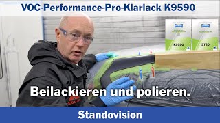 StandocrylVOCPerformanceProKlarlack K9590  Beilackieren und Polieren [upl. by Yelrah580]