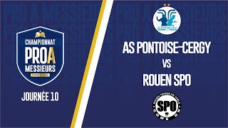 PRO A MESSIEURS  J10  AS PONTOISECERGY  SPO ROUEN [upl. by Bolanger]