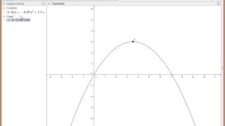 Toppunkt i geogebra [upl. by Atenek850]