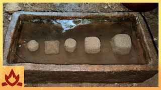 Primitive Technology Geopolymer Cement Ash and Clay [upl. by Alessig498]