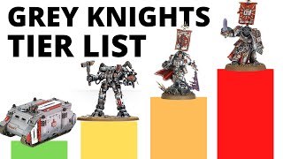 Grey Knights Unit Tier List in Warhammer 40K 10th Edition Strongest  Weakest Grey Knight Units [upl. by Mellins929]