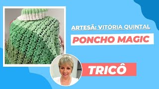 Poncho Magic Pull em Tricot [upl. by Langelo646]