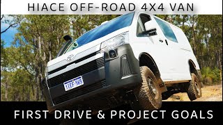 HIACE 4x4 OffRoad FIRST IMPRESSIONS and PROJECT AIMS 4xoverland [upl. by Jennifer]