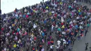 Flash mob in Moscow Russia 260212 [upl. by Kinchen253]