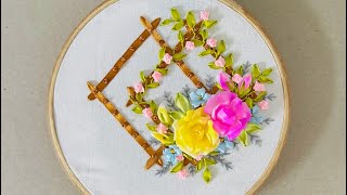 Gorgeous Ribbon Embroidery Design [upl. by Meggs]