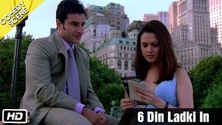 6 Din ladki In  Comedy Scene  Kal Ho Naa Ho  Shahrukh Khan Saif Ali Khan amp Preity Zinta [upl. by Amersham934]