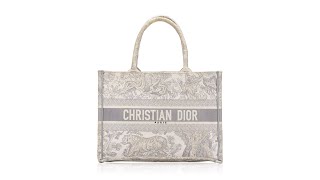 Christian Dior Toile De Jouy Medium Book Tote Gray [upl. by Denby]