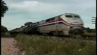 RARE 2000 Amtrak Mixes WF40PHs and B328Ws [upl. by Nawuj]