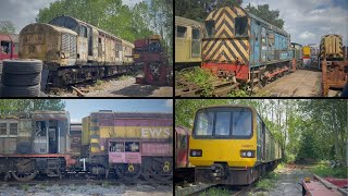 Goodmans Wishaw Storage Yard  MIX OF SHUNTERs amp LOCOs  Sutton Coldfield  18th May 2023 [upl. by Azriel933]