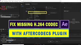 How to fix the Missing H264 format in After effects  Fast Render  Fxmuni [upl. by Llekcor]