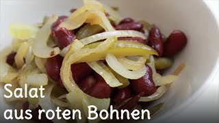 REZEPT  Salat mit Kidneybohnen [upl. by Ttevi]