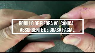 Rodillo de piedra volcánica para grasa facial [upl. by Occor]