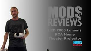 2000 Lumens HD RCA Home Theater Projector Review [upl. by Iramohs]